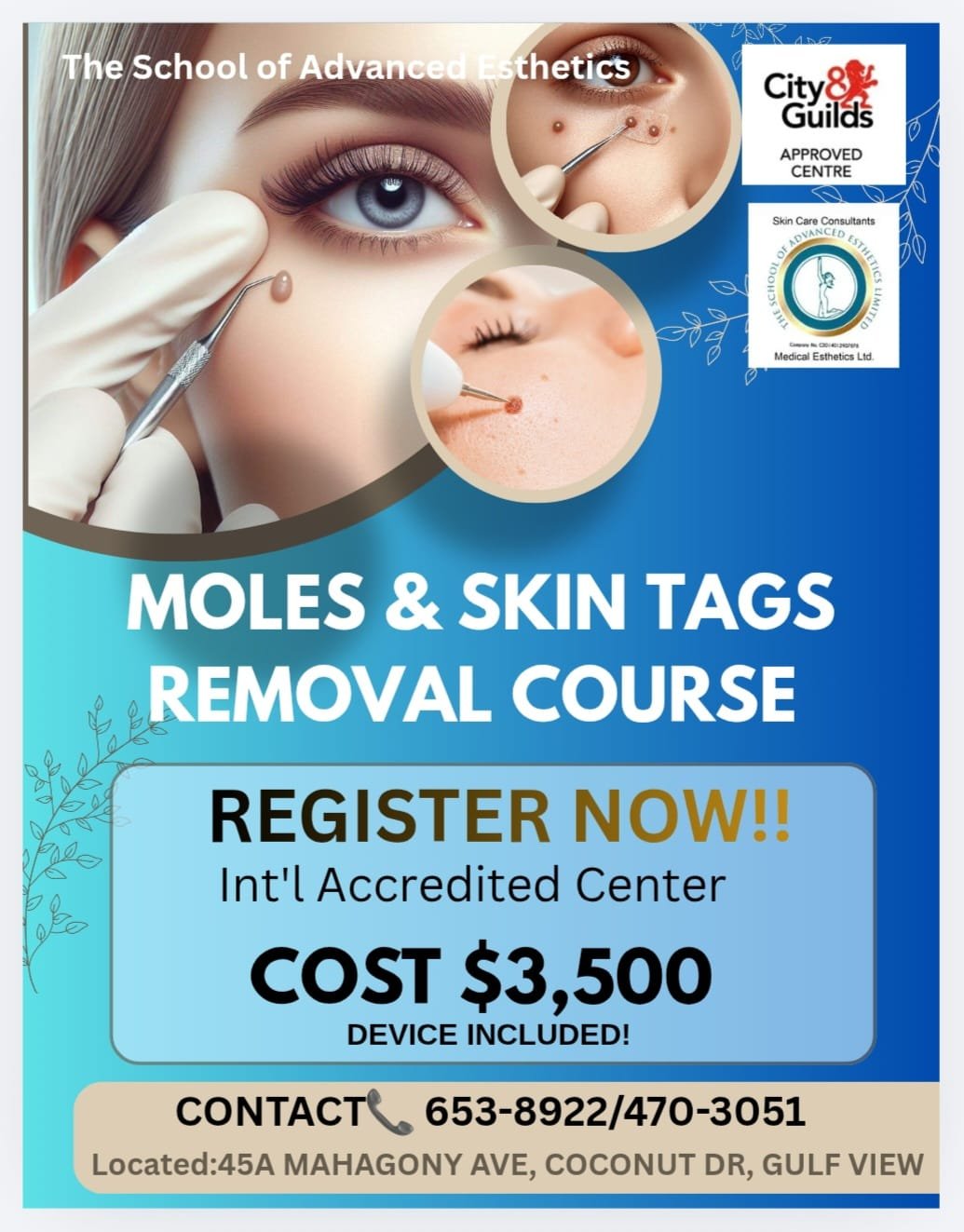 Moles and Skin Tags Removal Course