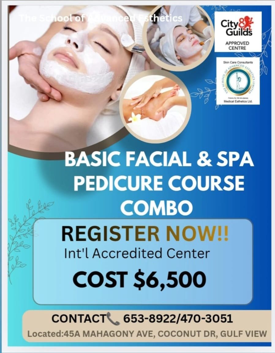Basic Facial and Spa Pedicure Course Combo