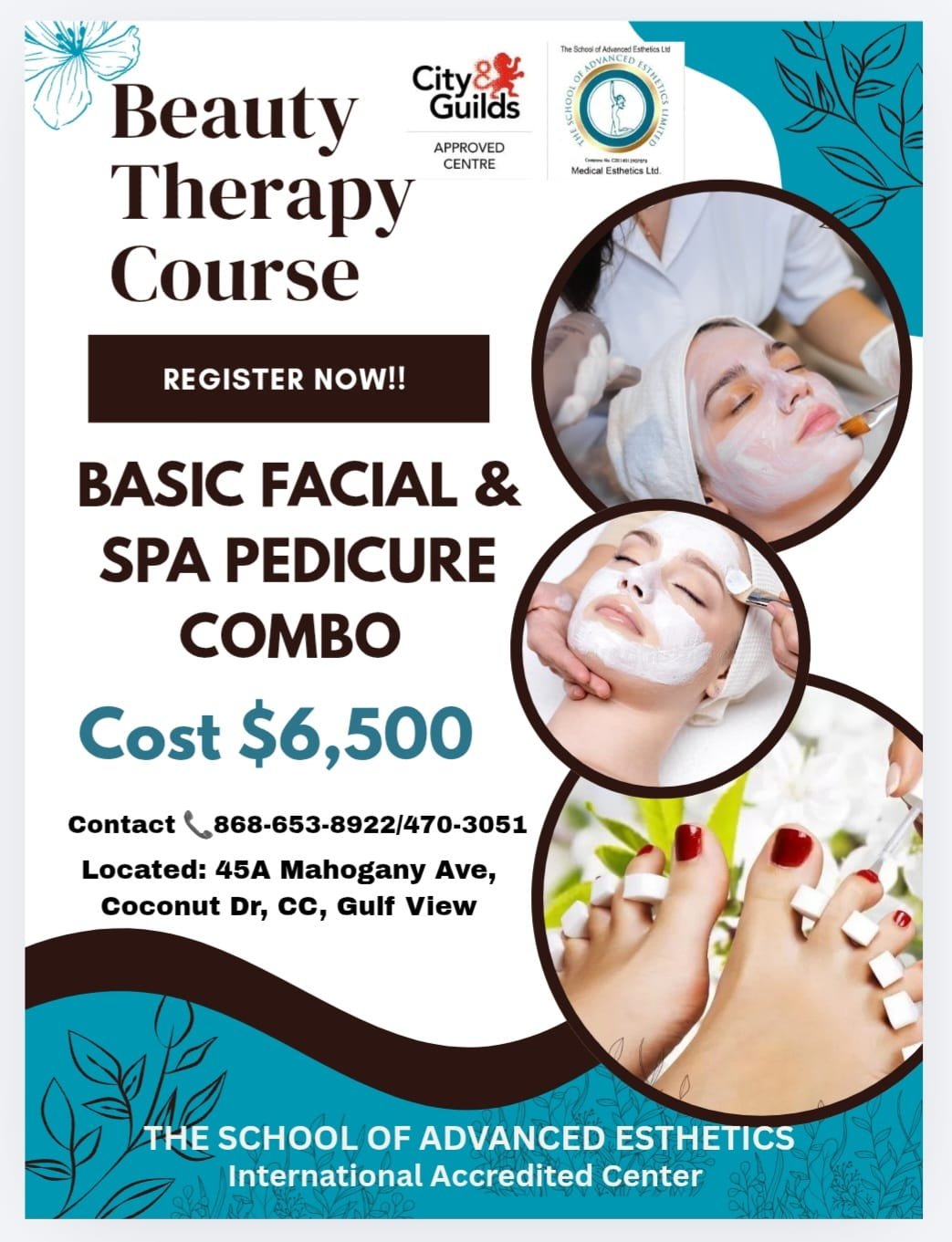 Basic Facial & Spa Pedicure Combo